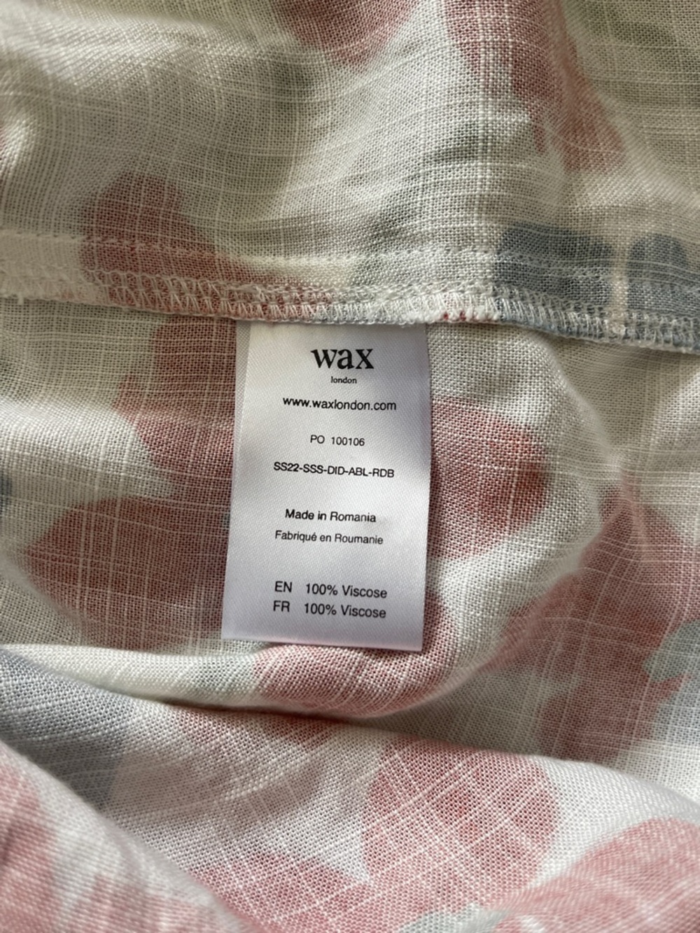 Wax London Floral Short Sleeve Button Shirt - Picture 6 of 7